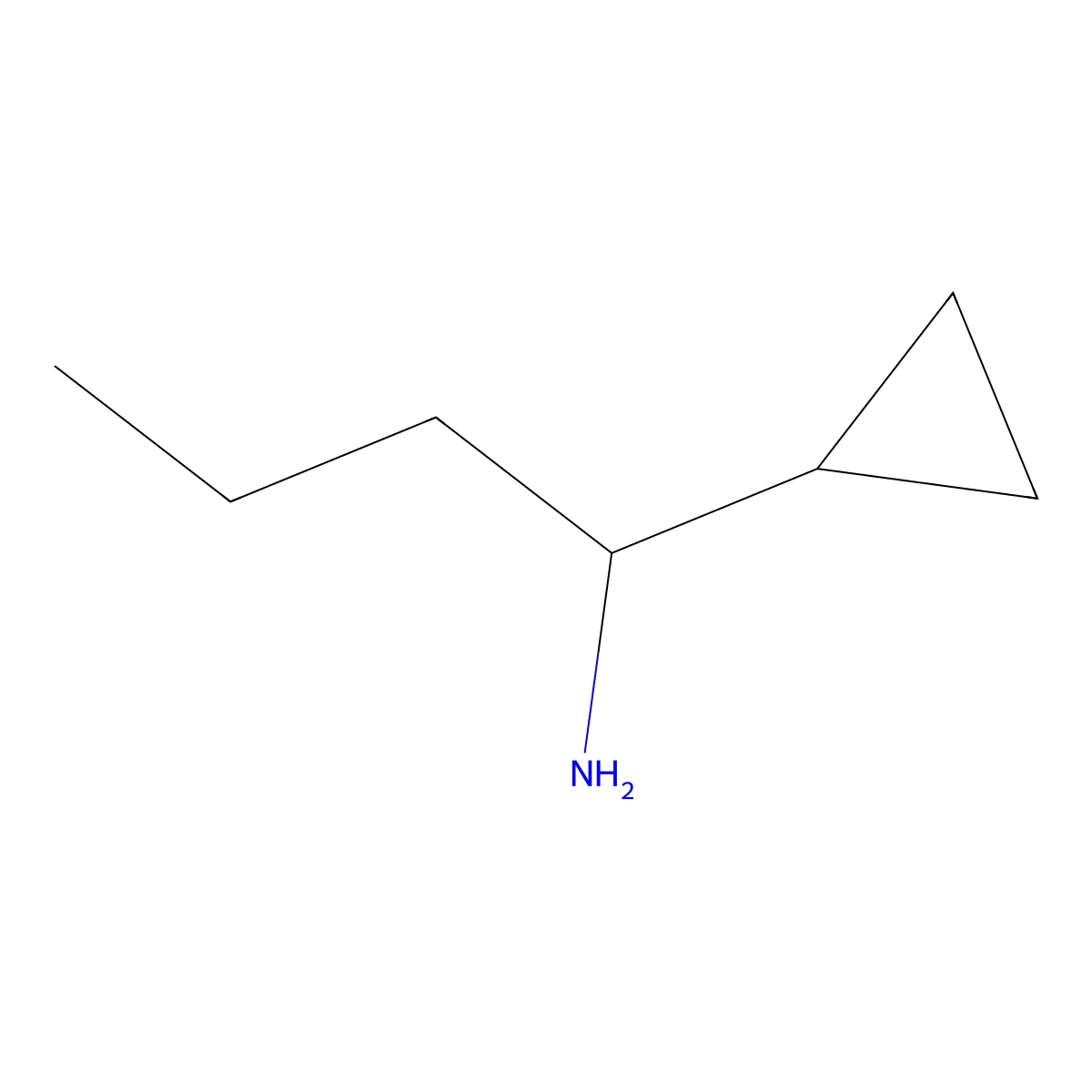 1-Cyclopropylbutan-1-amine molecular structure, CAS 172880-47-6