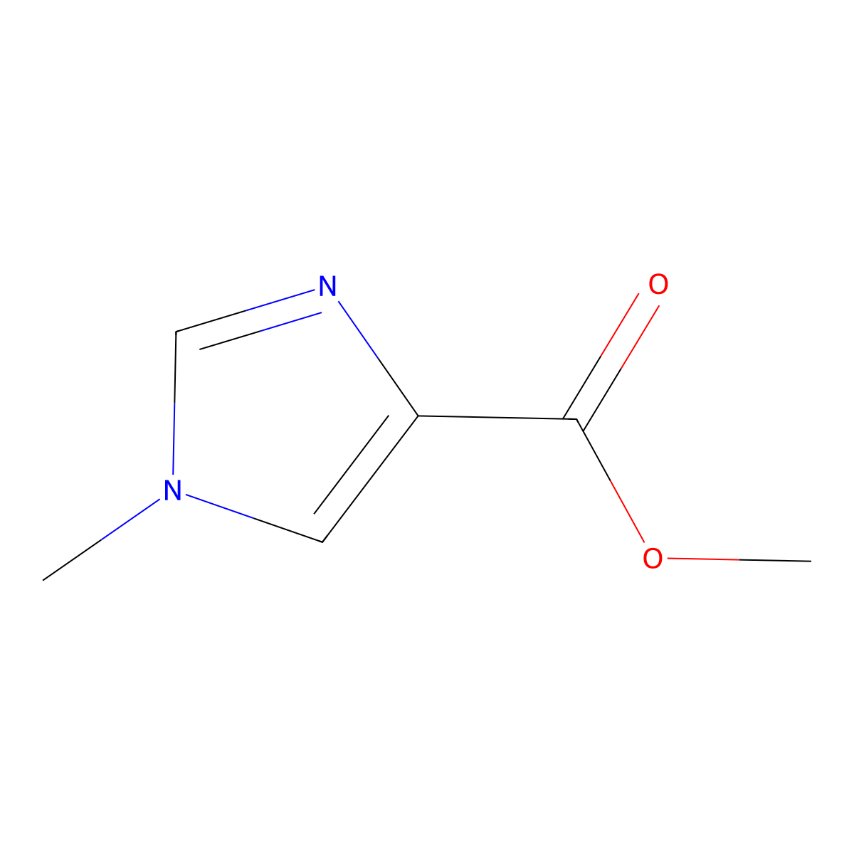 Methyl 1-methyl-1H-imidazole-4-carboxylate molecular structure, CAS 17289-19-9
