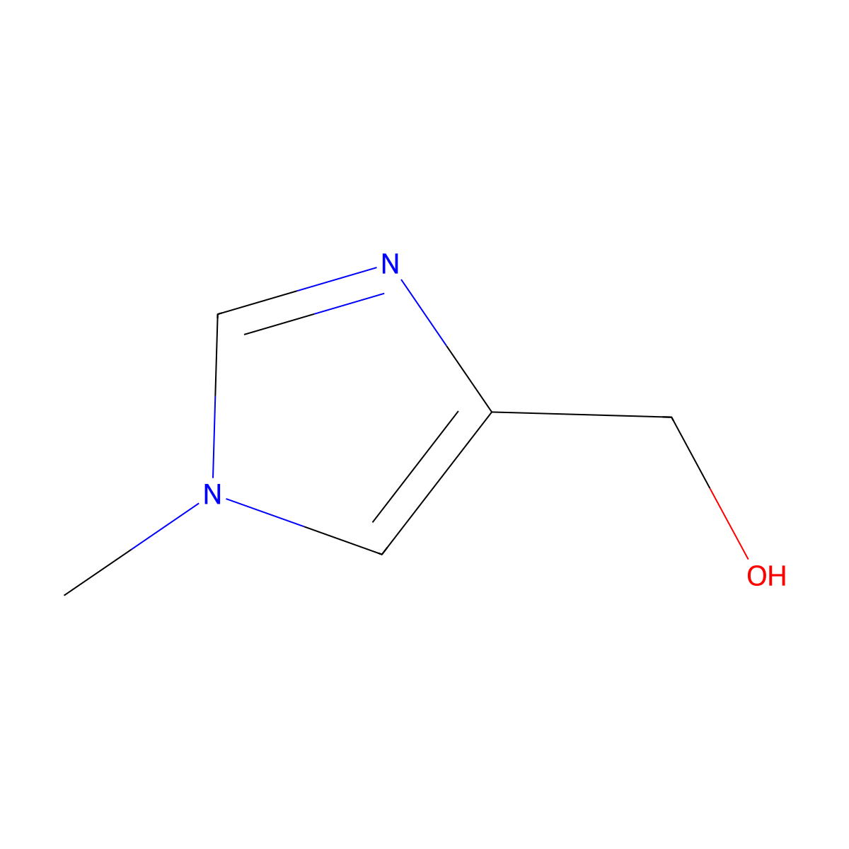 (1-methyl-1H-imidazol-4-yl)methanol molecular structure, CAS 17289-25-7