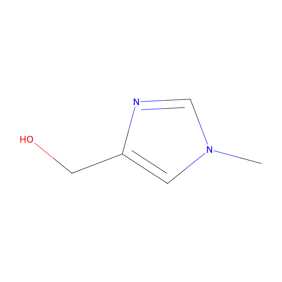(1-methyl-1H-imidazol-4-yl)methanol molecular structure, CAS 17289-25-7
