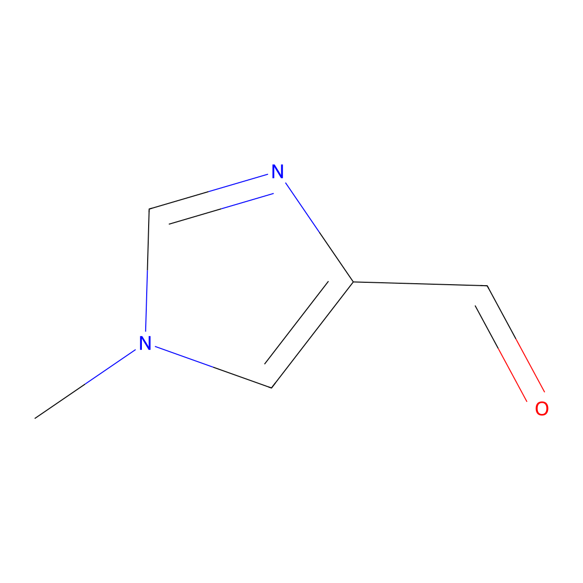 1-Methyl-1H-imidazole-4-carbaldehyde molecular structure, CAS 17289-26-8