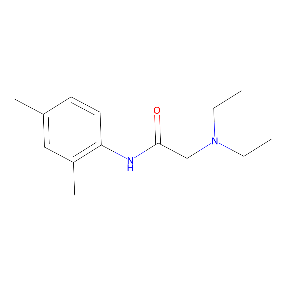 2-(Diethylamino)-2',4'-acetoxylidide molecular structure, CAS 17289-53-1