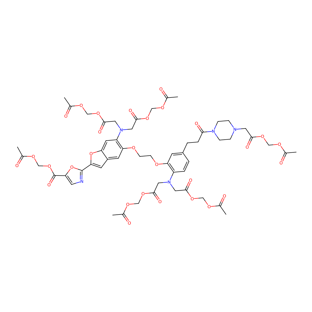 Fura-PE3/AM molecular structure, CAS 172890-84-5