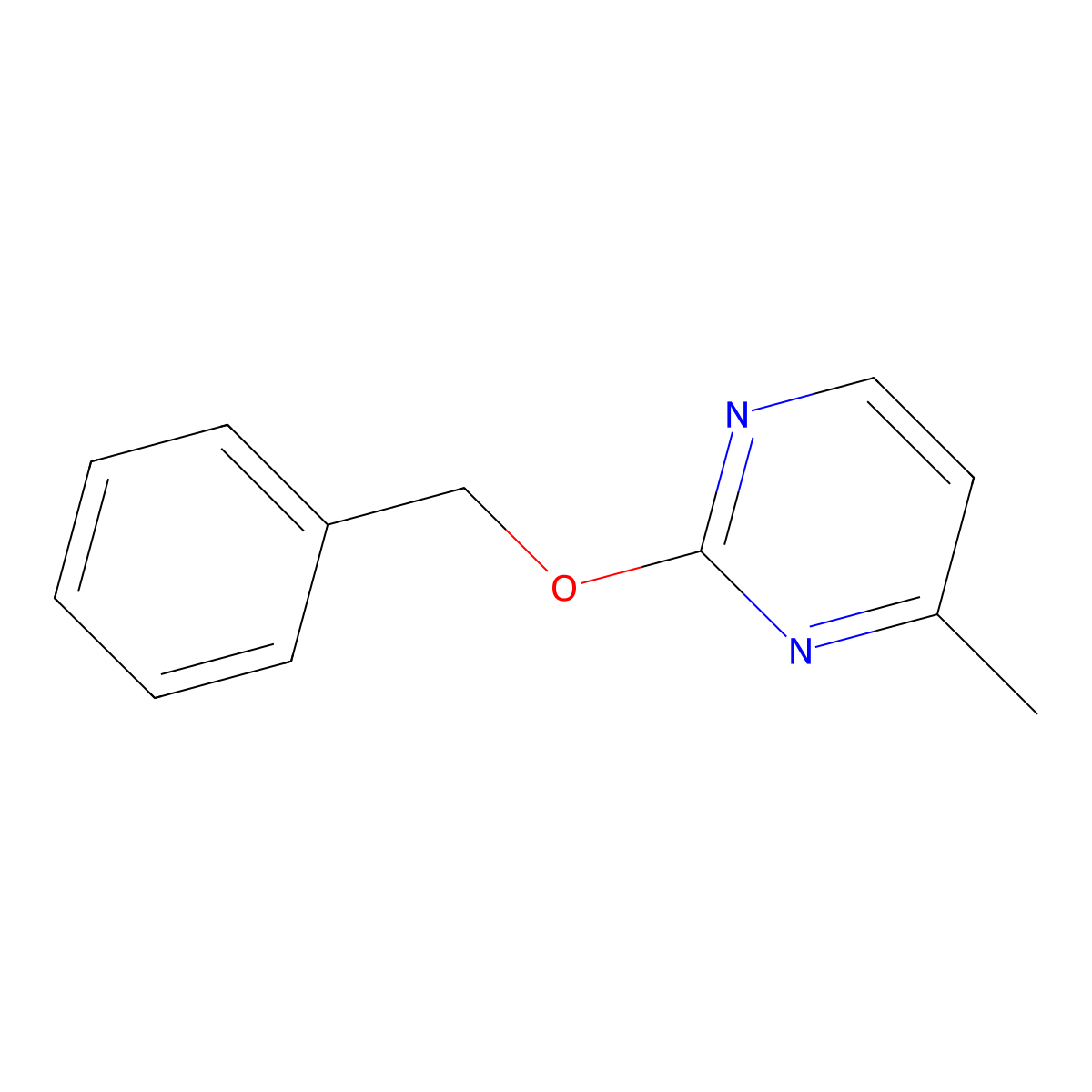 2-(Benzyloxy)-4-methylpyrimidine molecular structure, CAS 172898-04-3