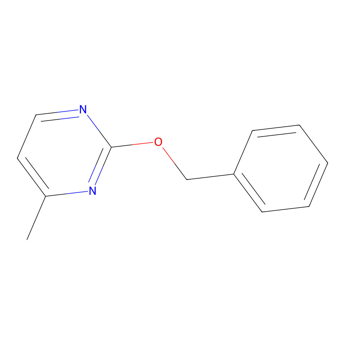 2-(Benzyloxy)-4-methylpyrimidine molecular structure, CAS 172898-04-3