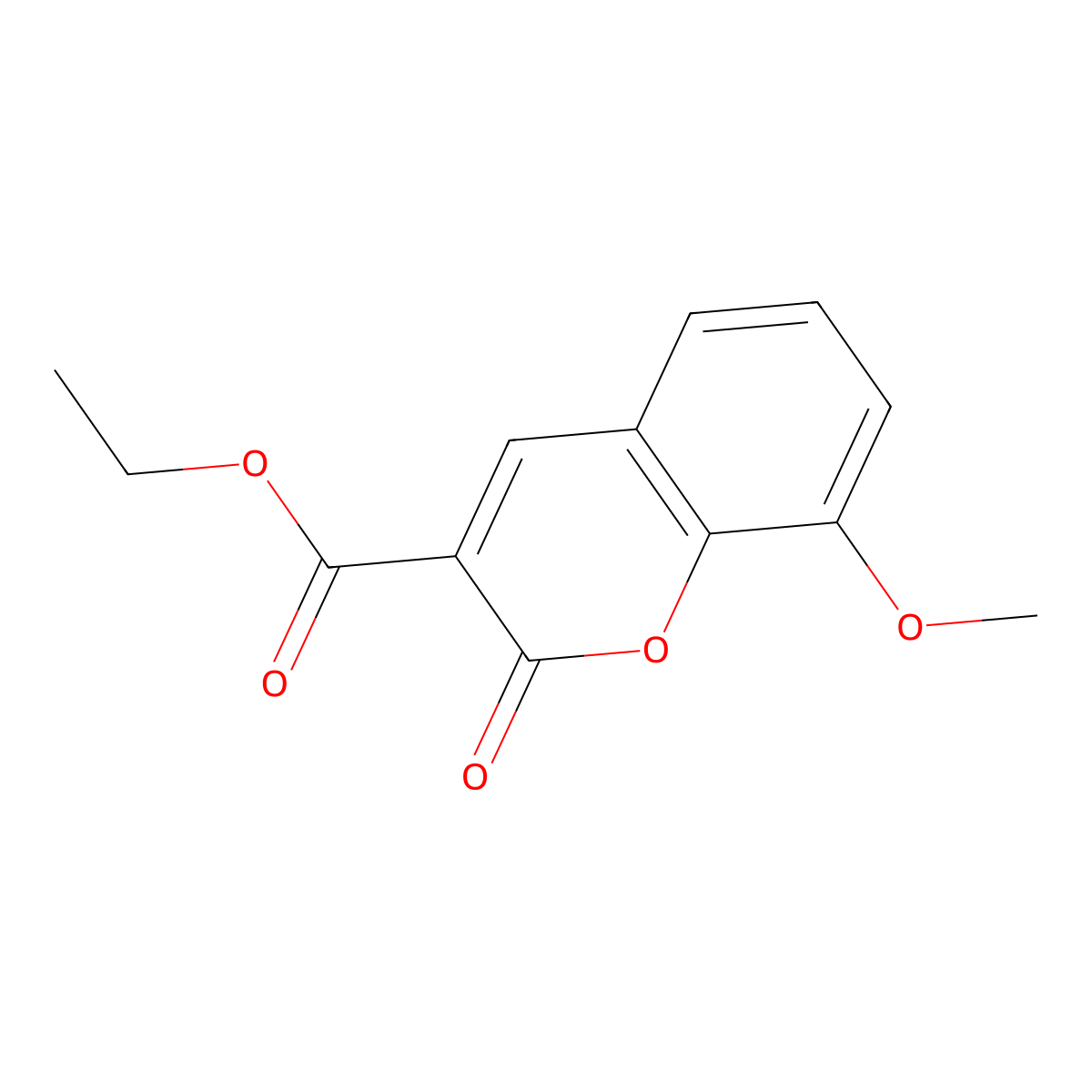 ethyl 8-methoxy-2-oxo-2H-chromene-3-carboxylate molecular structure, CAS 1729-02-8