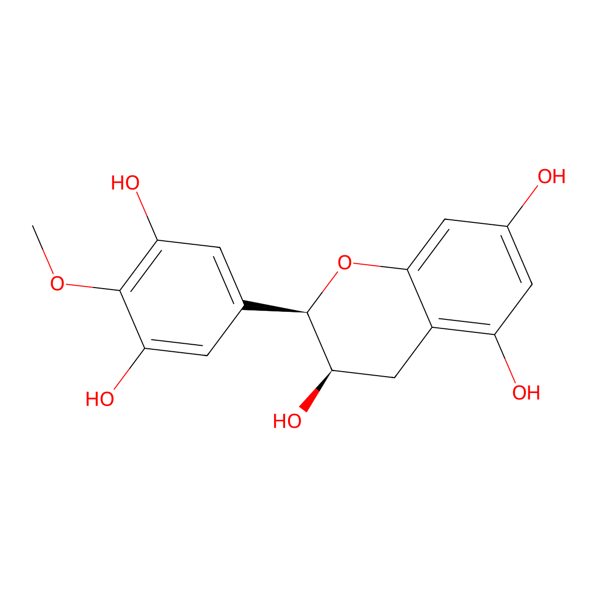 4'-Methyl-epigallocatechin molecular structure, CAS 17291-05-3