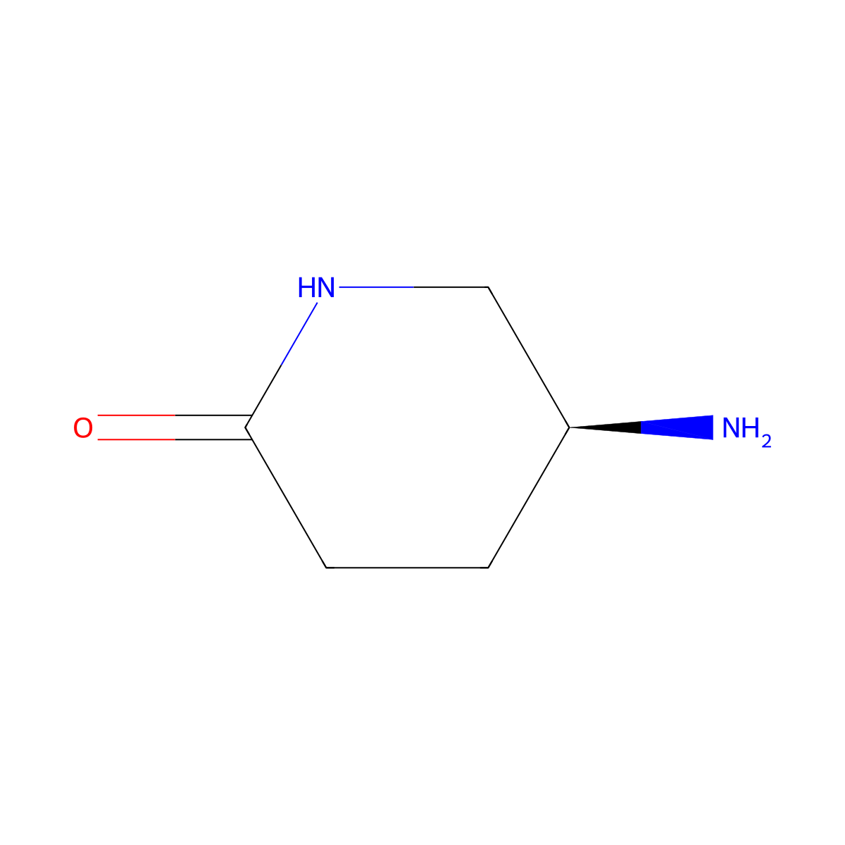 (5S)-5-Amino-2-piperidinone molecular structure, CAS 172913-97-2