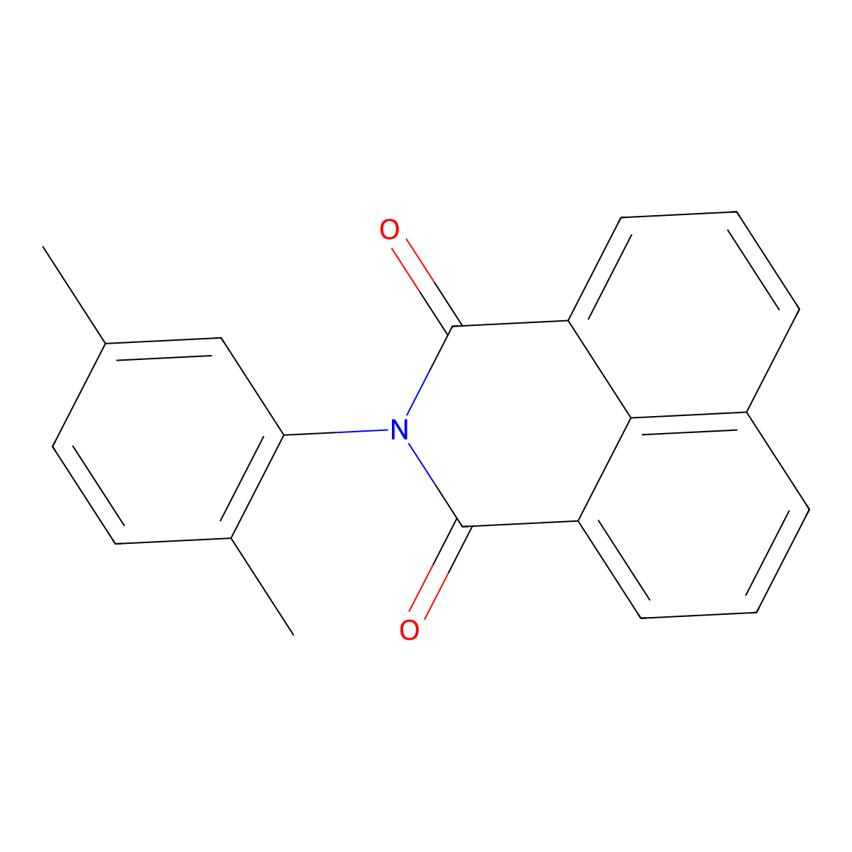 2-(2,5-dimethylphenyl)-1H-benzo[de]isoquinoline-1,3(2H)-dione molecular structure, CAS 172918-36-4