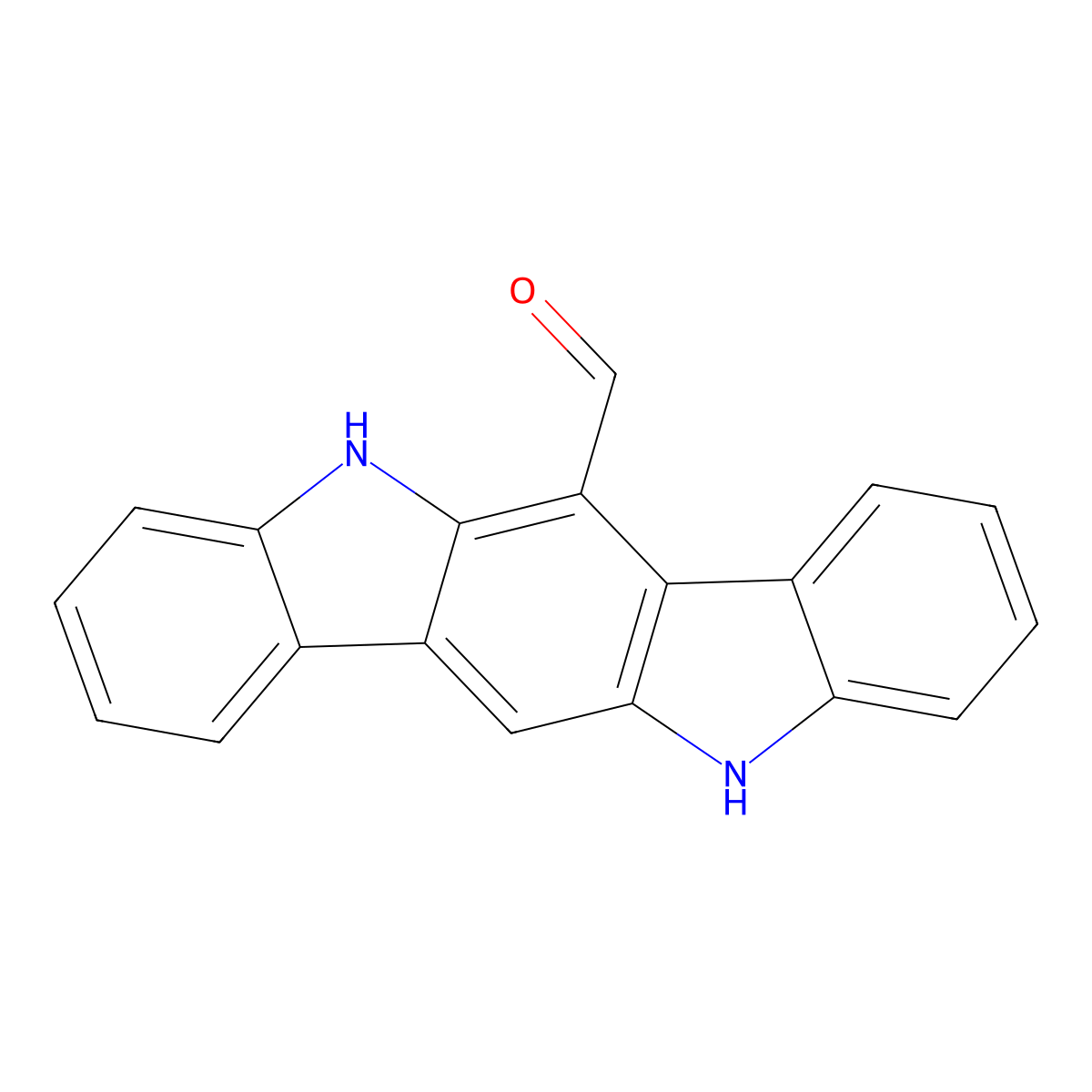 6-Formylindolo(3,2-b)carbazole molecular structure, CAS 172922-91-7