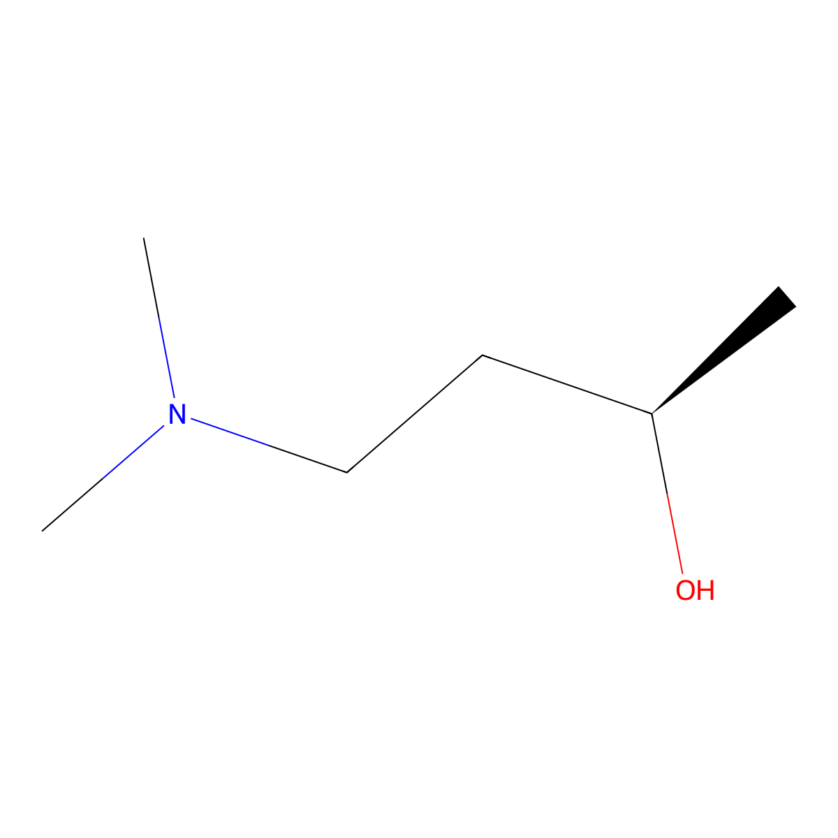 (2R)-4-(dimethylamino)butan-2-ol molecular structure, CAS 172927-39-8