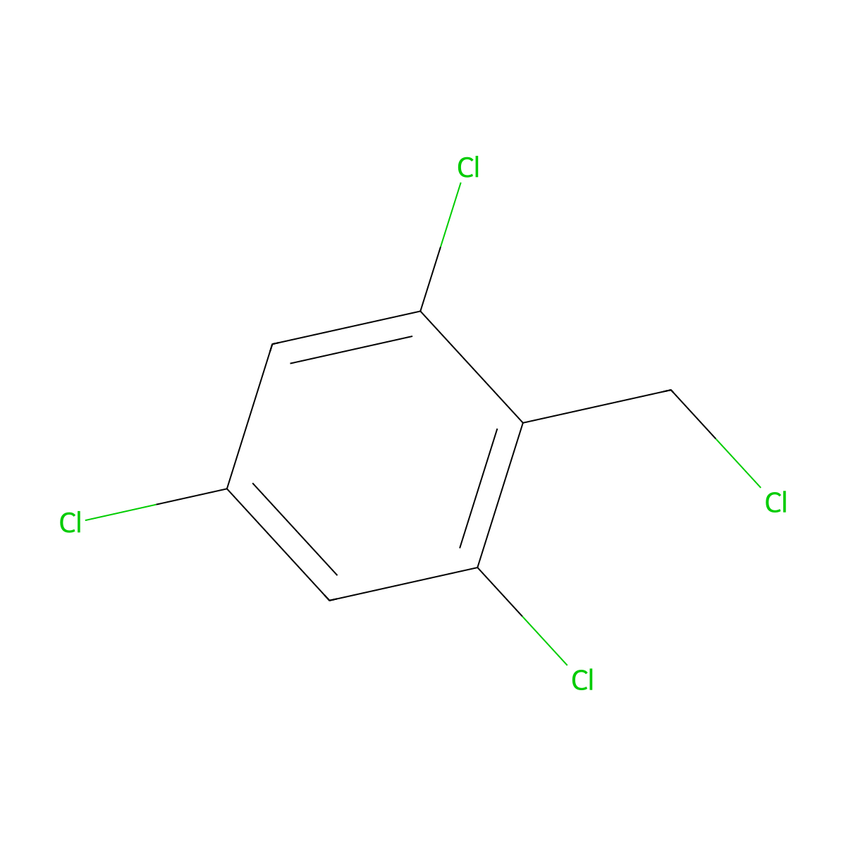 1,3,5-Trichloro-2-(chloromethyl)benzene molecular structure, CAS 17293-03-7