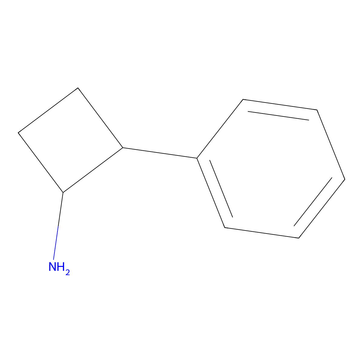 2-Phenylcyclobutanamine molecular structure, CAS 17293-44-6