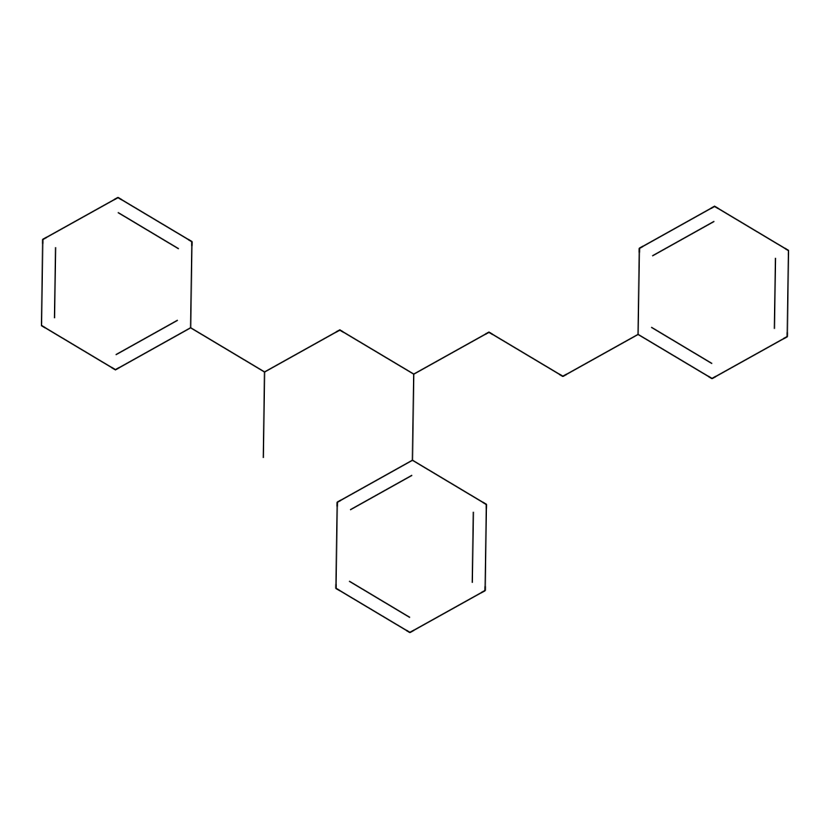 1,1',1''-(1-Methyl-1,3,5-pentanetriyl)tris(benzene) molecular structure, CAS 17293-59-3