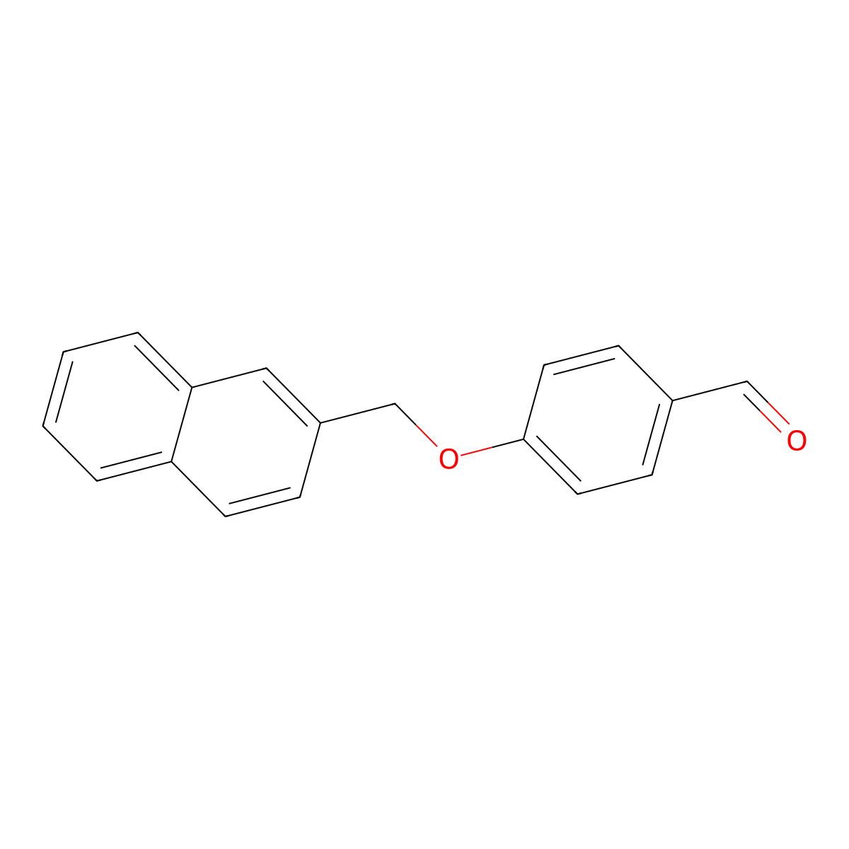 4-(2-Naphthylmethoxy)benzaldehyde molecular structure, CAS 172931-93-0