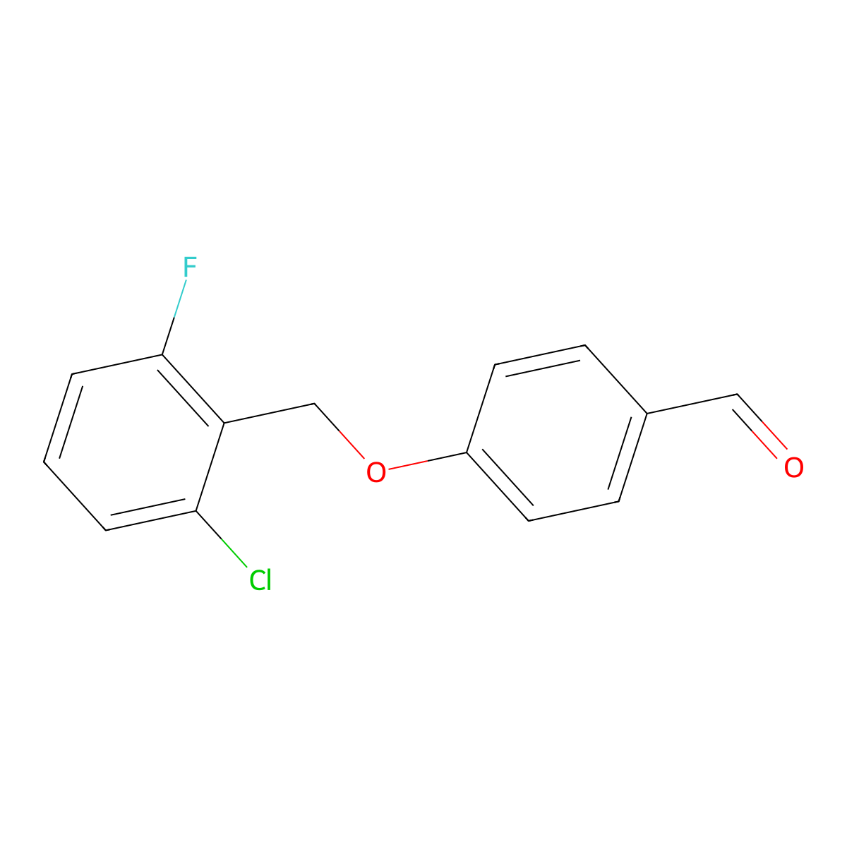 4-[(2-Chloro-6-fluorophenyl)methoxy]benzaldehyde molecular structure, CAS 172932-10-4