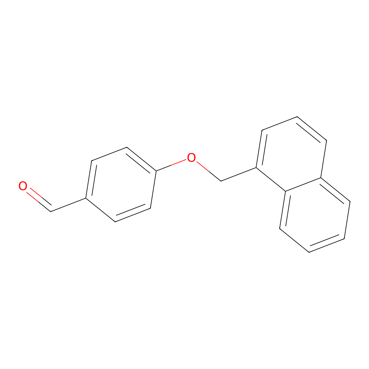 4-(1-Naphthylmethoxy)benzaldehyde molecular structure, CAS 172932-11-5