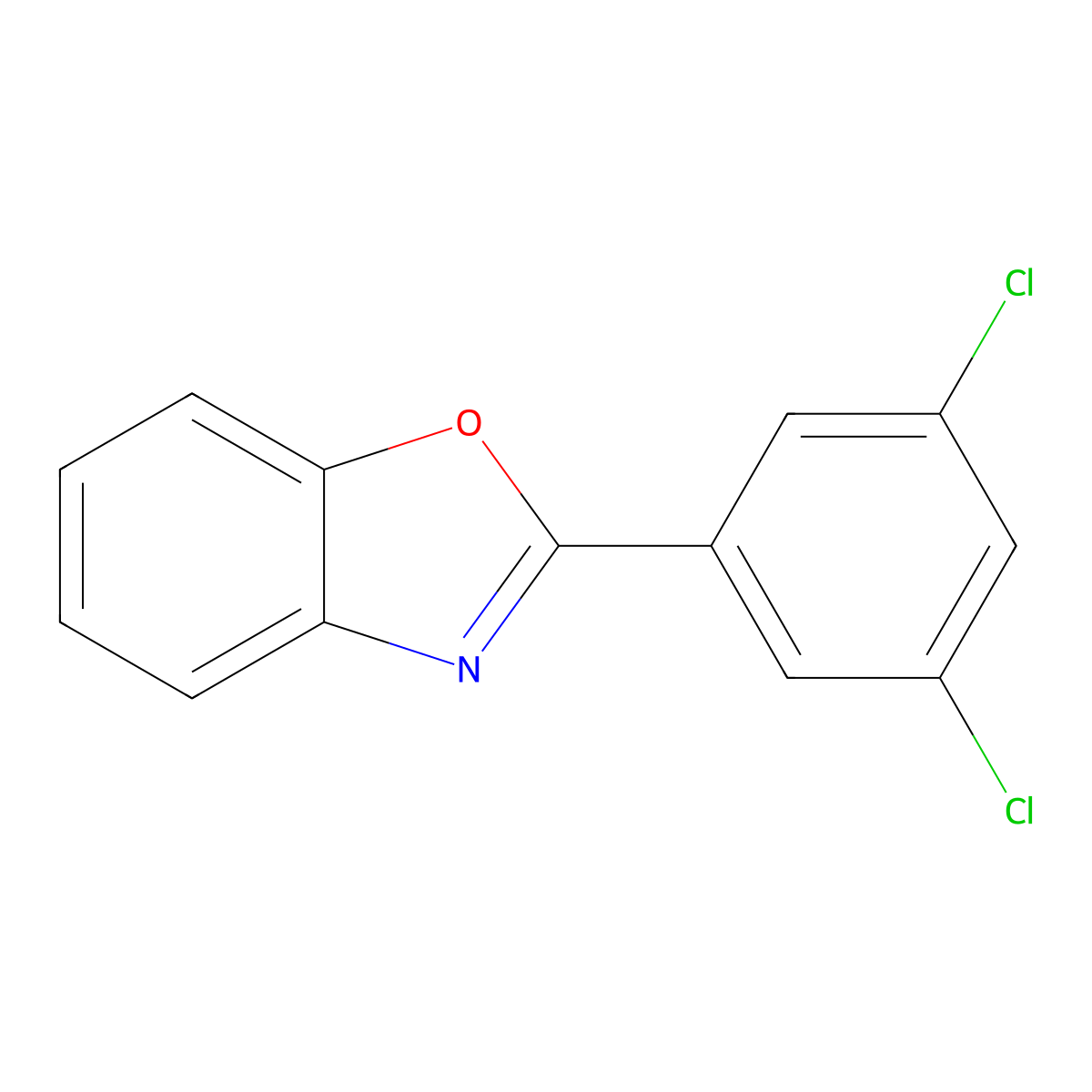2-(3,5-Dichlorophenyl)benzo[d]oxazole molecular structure, CAS 172944-87-5