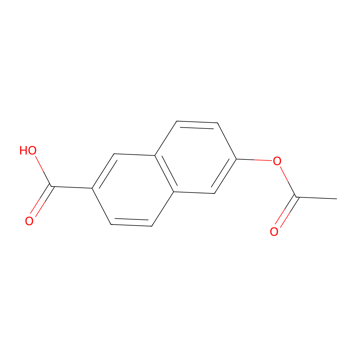 6-(Acetyloxy)-2-naphthalenecarboxylic acid molecular structure, CAS 17295-26-0