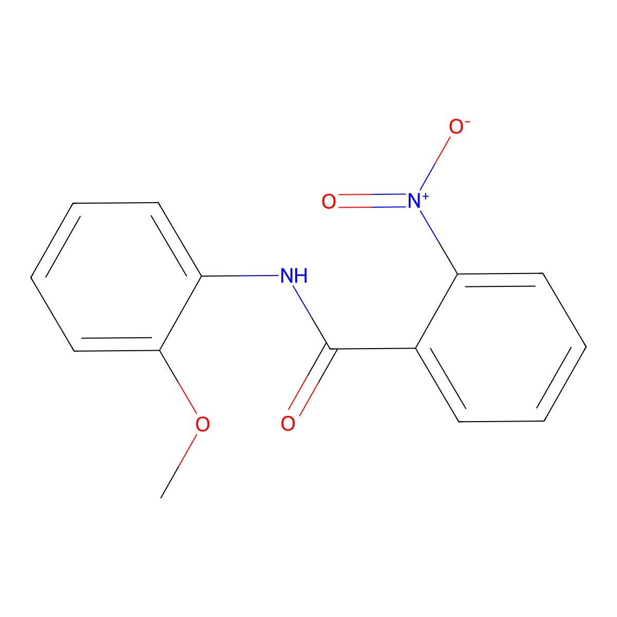 N-(2-methoxyphenyl)-2-nitrobenzamide molecular structure, CAS 17296-34-3