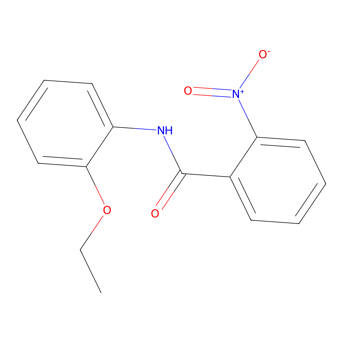 N-(2-ethoxyphenyl)-2-nitrobenzamide molecular structure, CAS 17296-38-7
