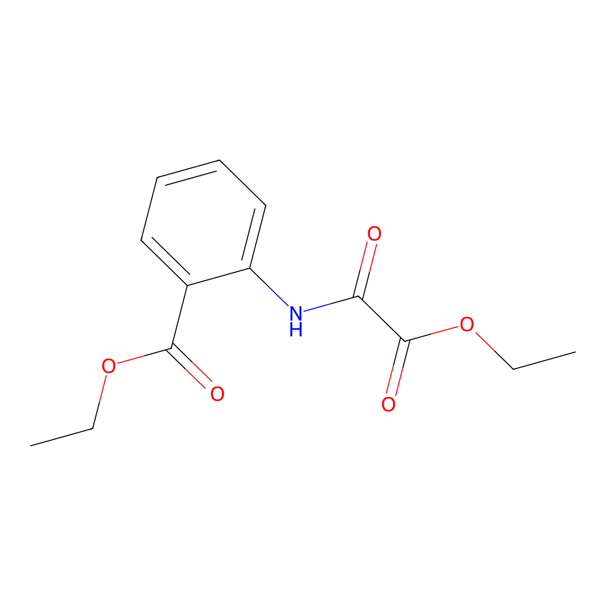 Ethyl 2-{[ethoxy(oxo)acetyl]amino}benzoate molecular structure, CAS 172967-81-6