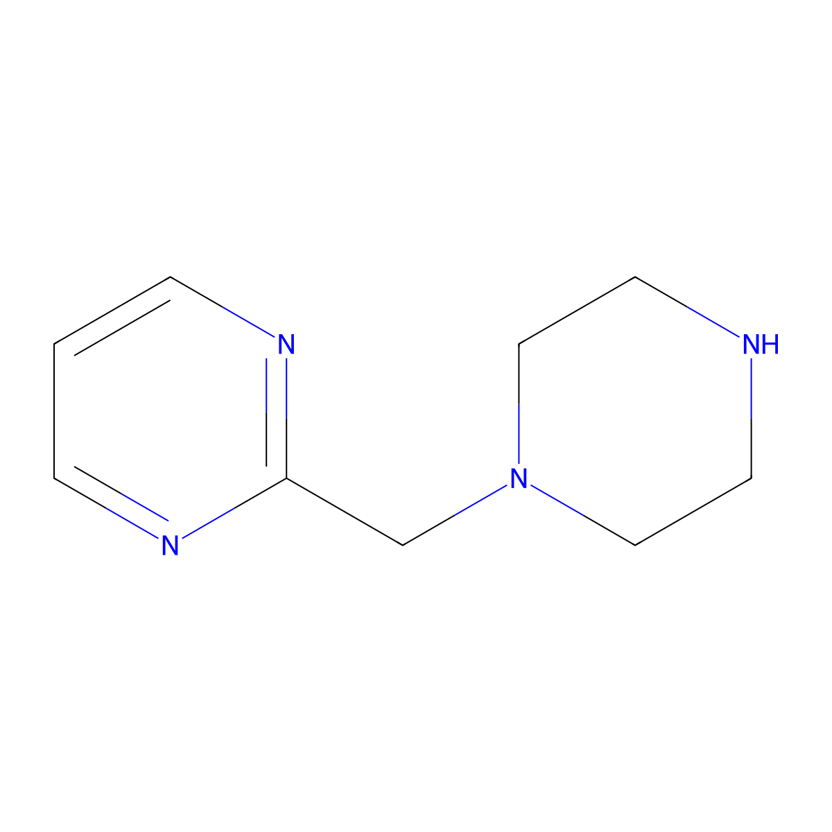2-(Piperazin-1-ylmethyl)pyrimidine molecular structure, CAS 172981-86-1