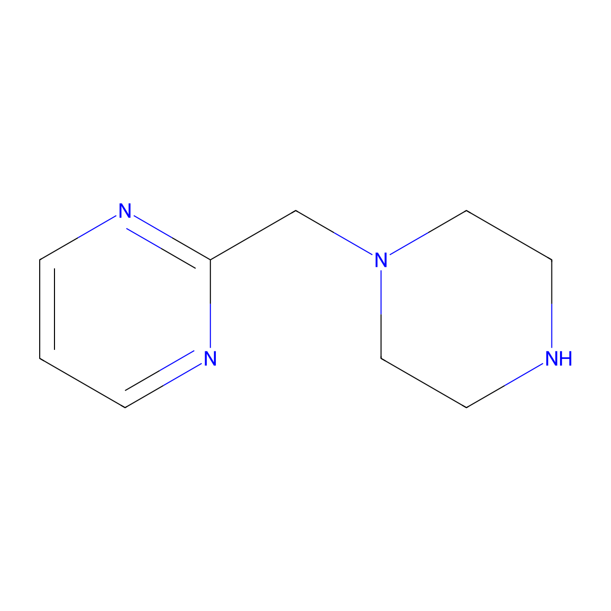 2-(Piperazin-1-ylmethyl)pyrimidine molecular structure, CAS 172981-86-1