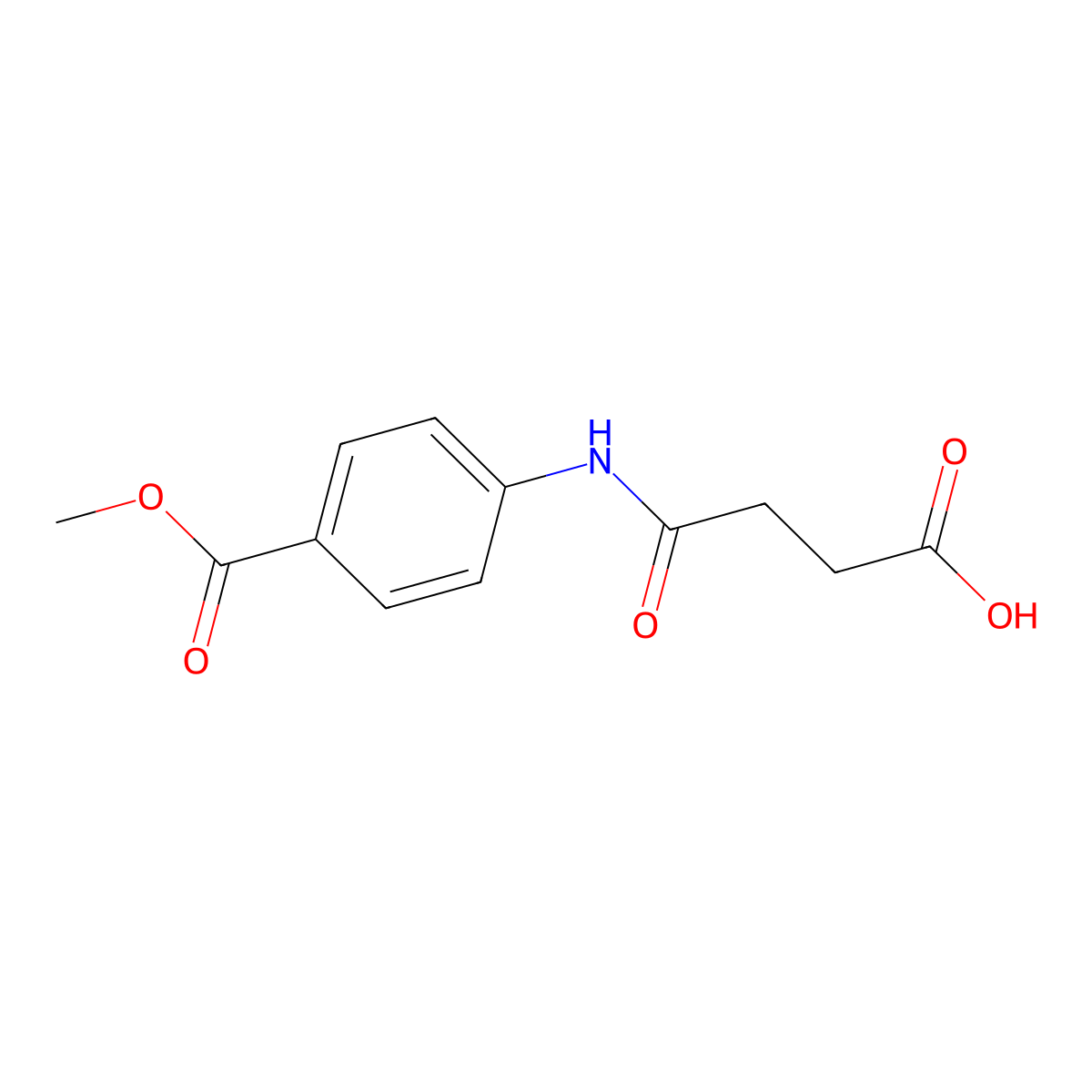 4-((4-(Methoxycarbonyl)phenyl)amino)-4-oxobutanoic acid molecular structure, CAS 172982-81-9