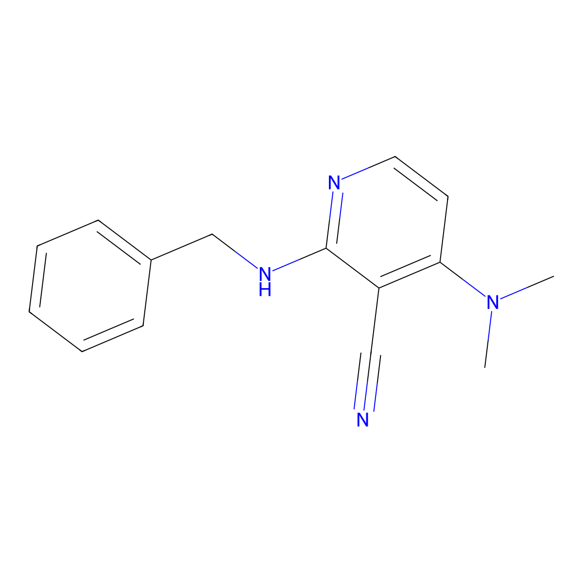 2-(Benzylamino)-4-(dimethylamino)nicotinonitrile molecular structure, CAS 172984-80-4
