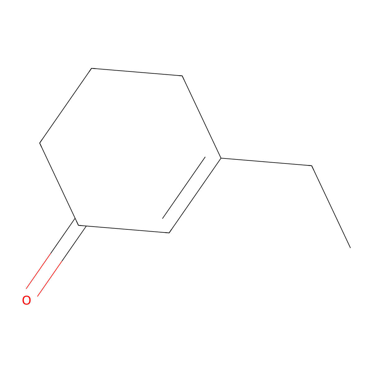 3-Ethylcyclohex-2-en-1-one molecular structure, CAS 17299-34-2