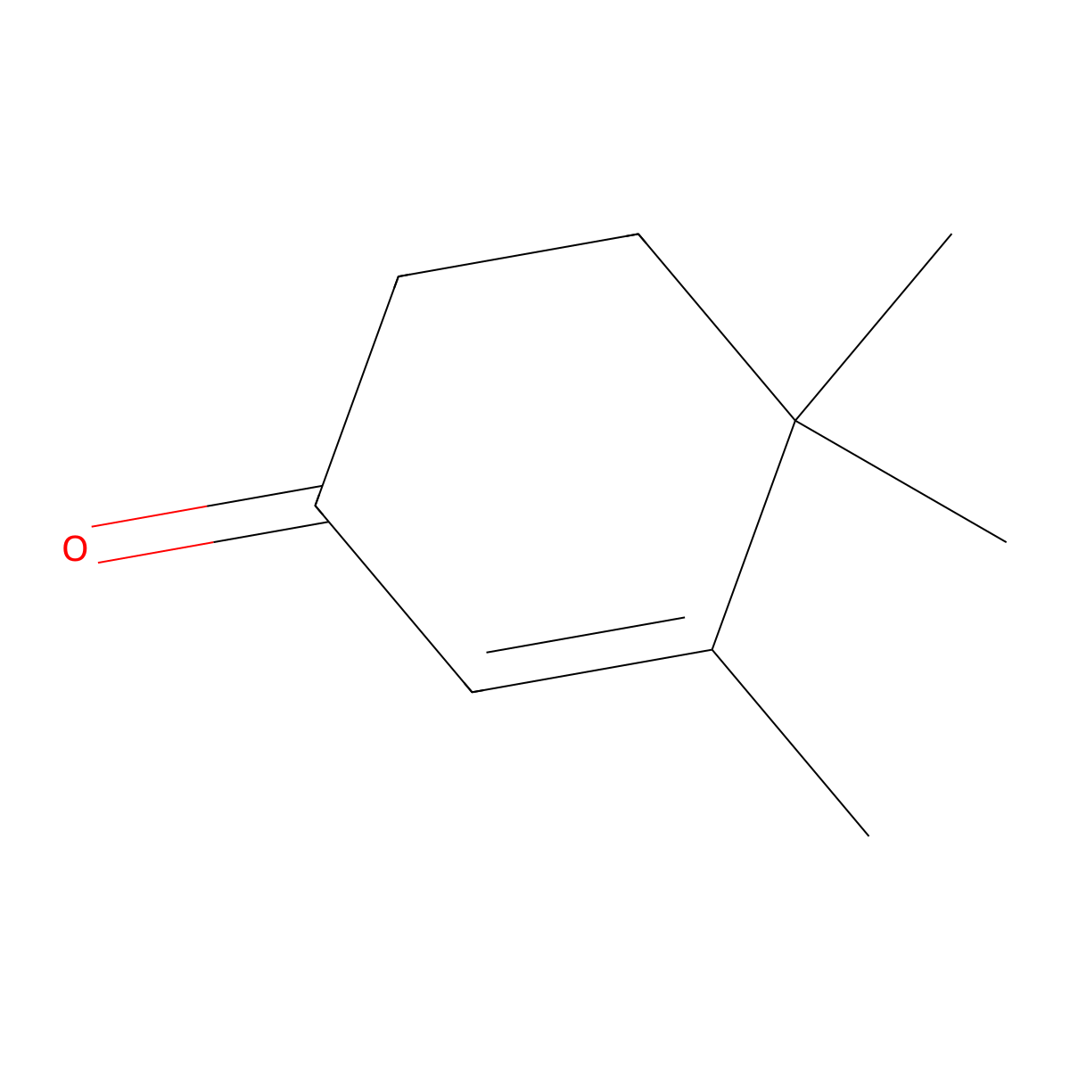 2-Cyclohexen-1-one, 3,4,4-trimethyl- molecular structure, CAS 17299-41-1