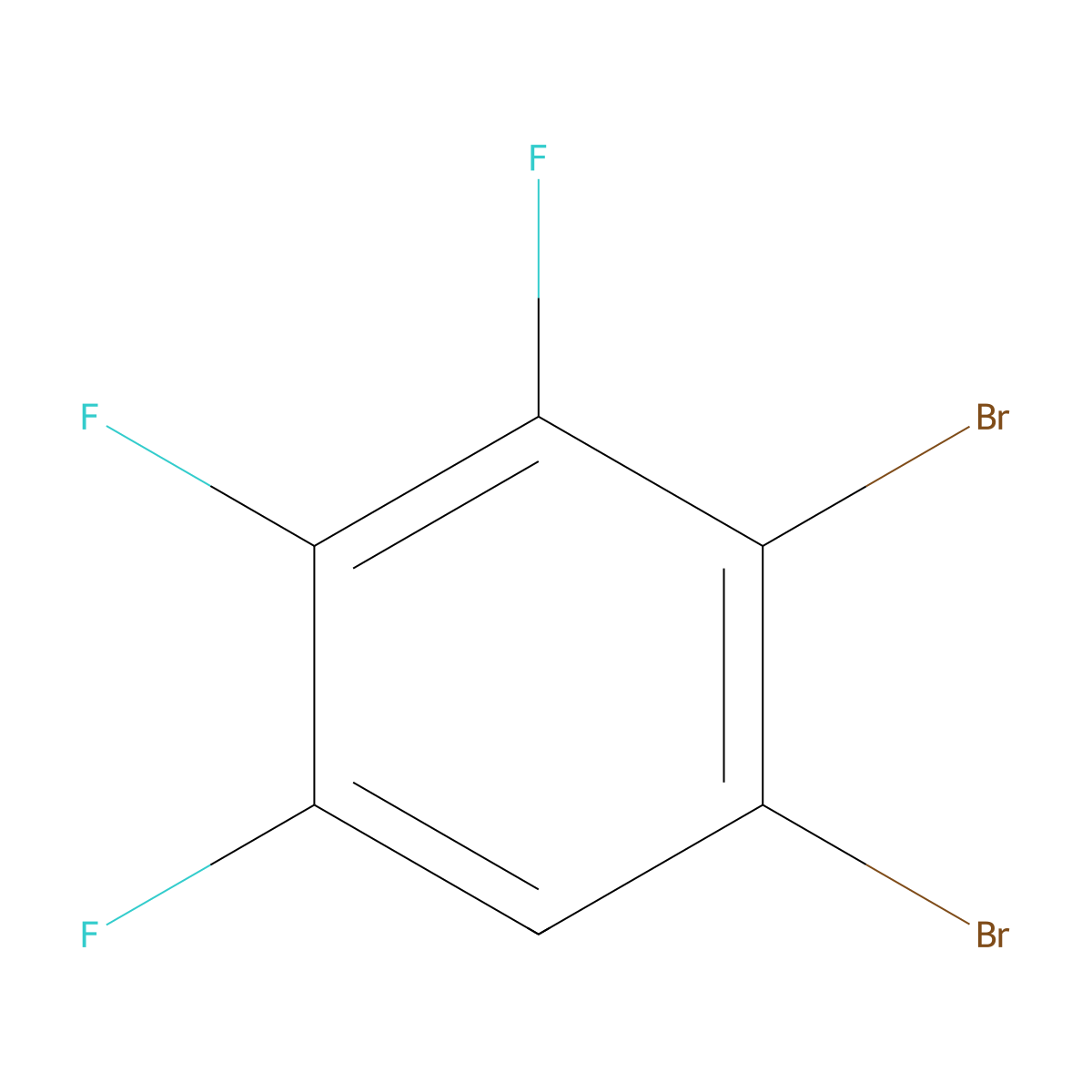 1,2-Dibromo-3,4,5-trifluorobenzene molecular structure, CAS 17299-94-4