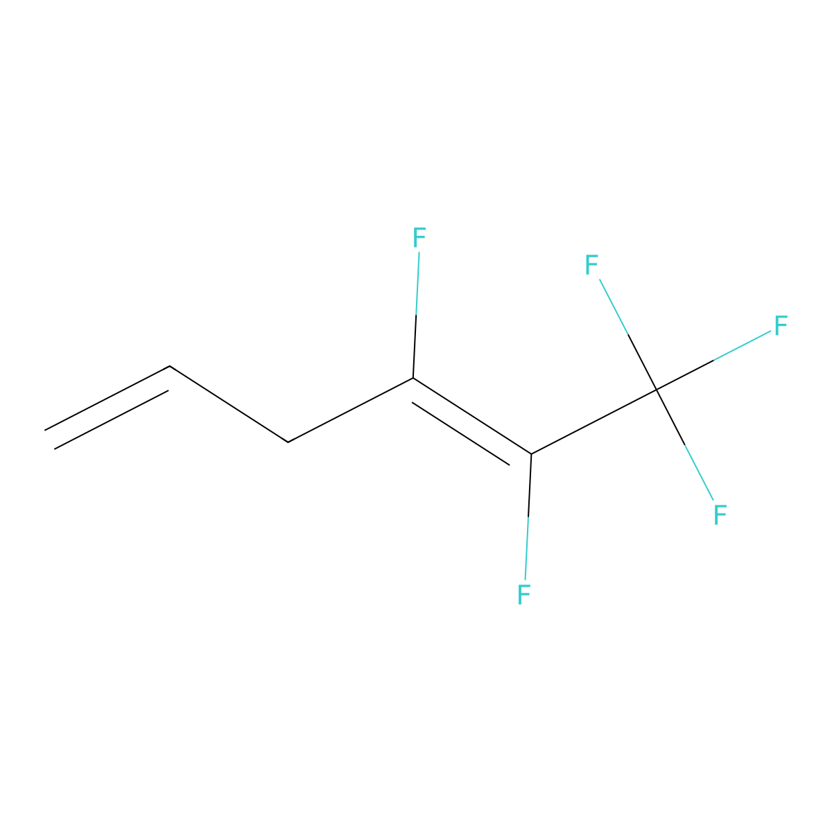 4,5,6,6,6-Pentafluorohexa-1,4-diene molecular structure, CAS 1730-22-9