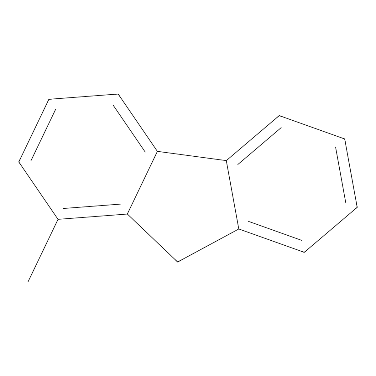 1-Methylfluorene molecular structure, CAS 1730-37-6