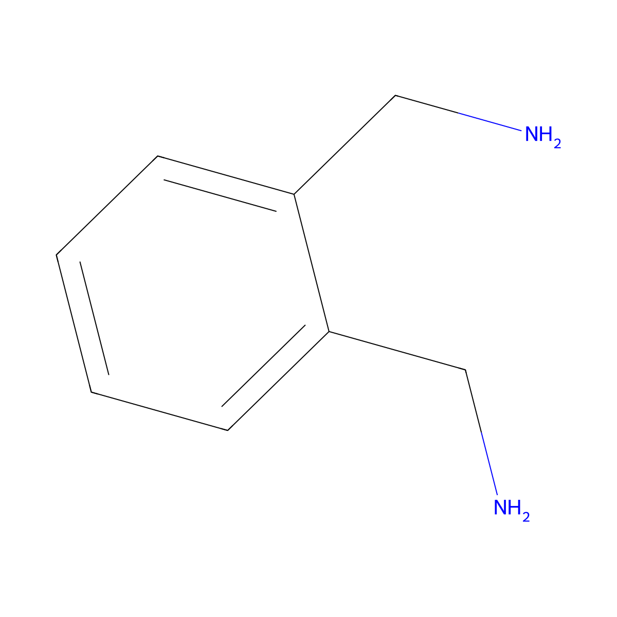 1,2-Benzenedimethanamine molecular structure, CAS 17300-02-6
