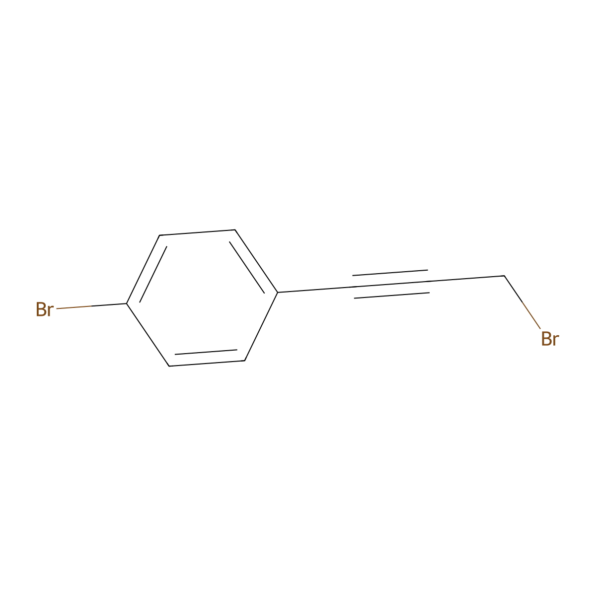 1-Bromo-4-(3-bromo-1-propynyl)benzene molecular structure, CAS 173019-84-6