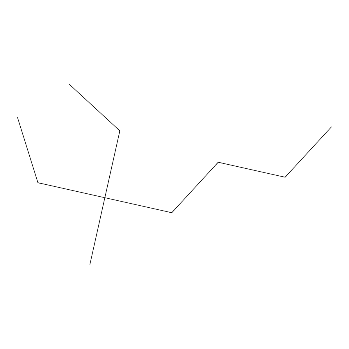 3-Ethyl-3-methylheptane molecular structure, CAS 17302-01-1