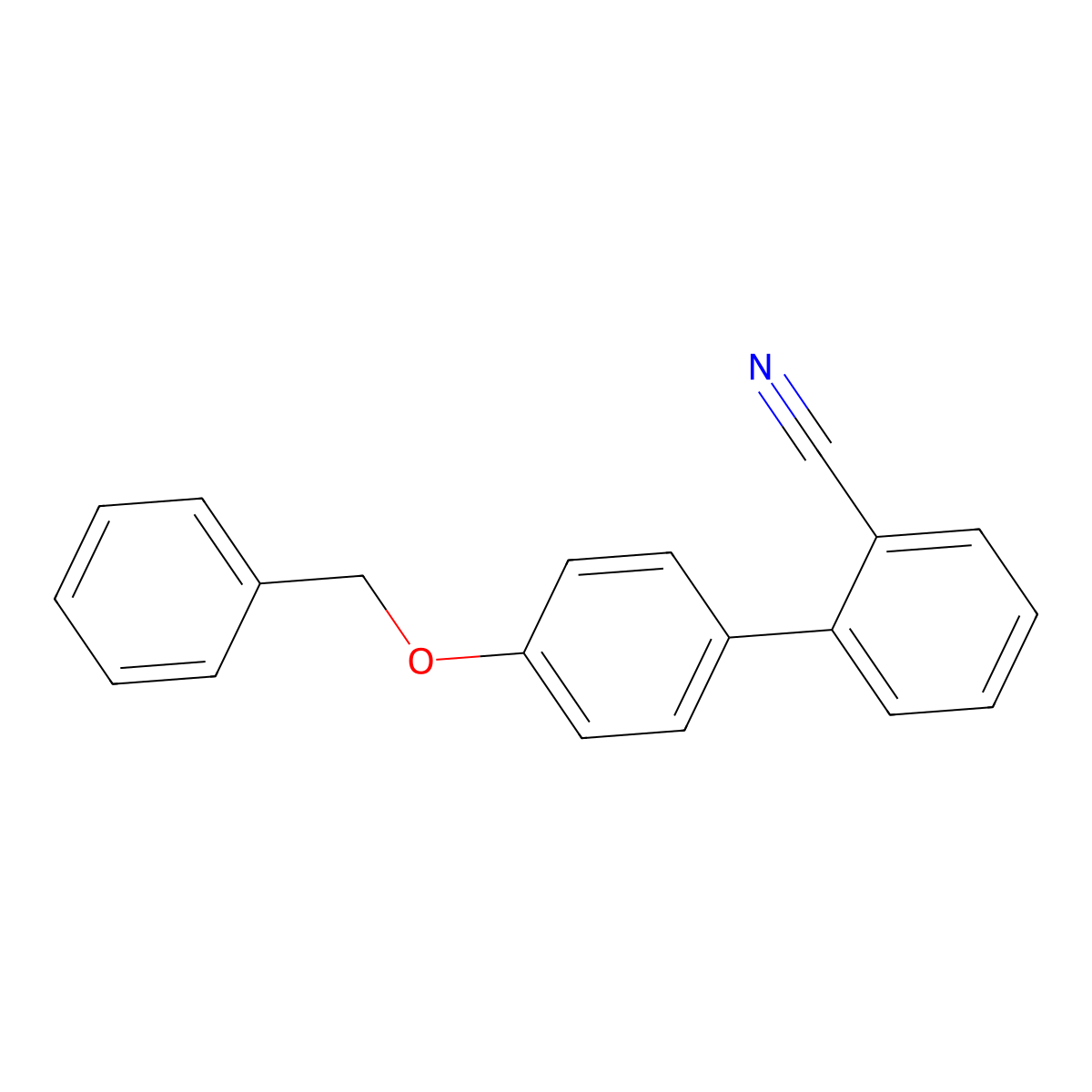 4'-(Benzyloxy)[1,1'-biphenyl]-2-carbonitrile molecular structure, CAS 173025-38-2