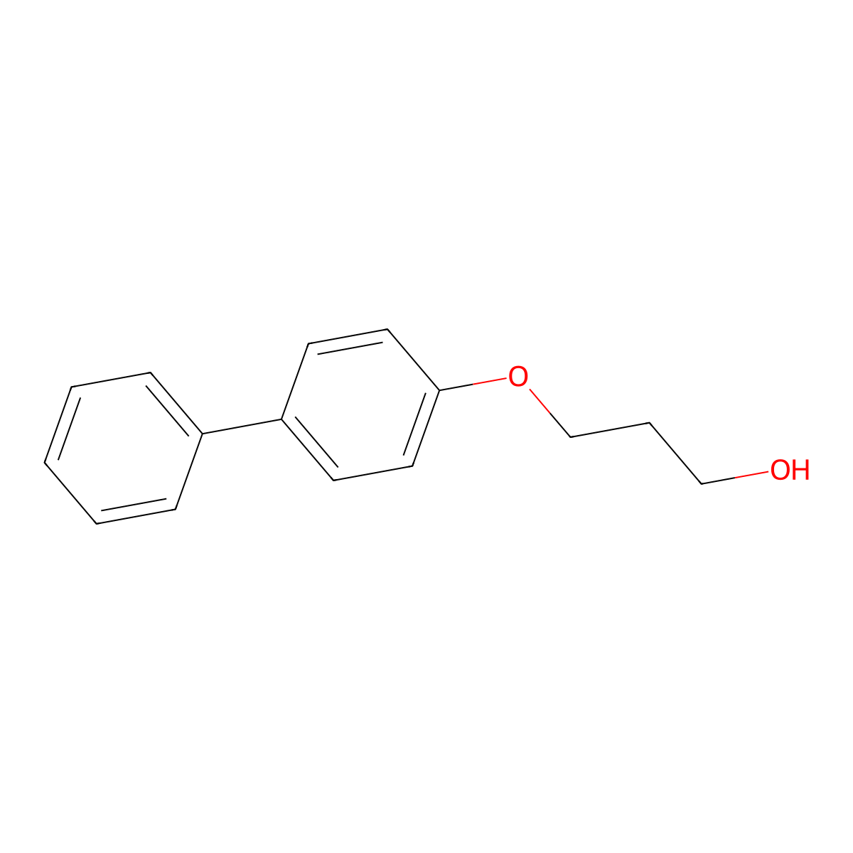 3-(4-Phenylphenoxy)-1-propanol molecular structure, CAS 173025-78-0
