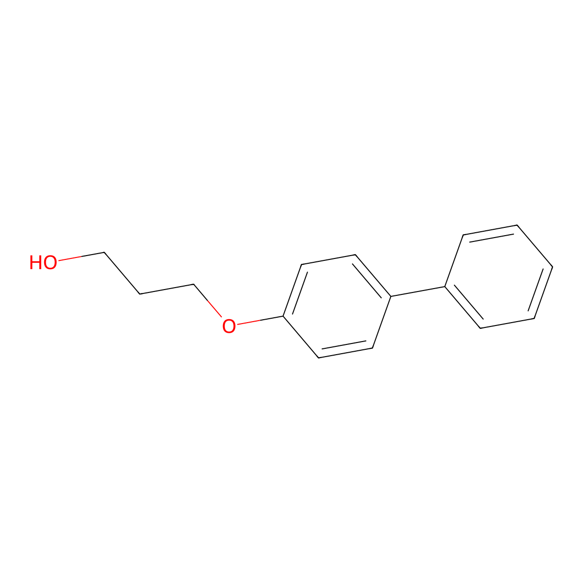 3-(4-Phenylphenoxy)-1-propanol molecular structure, CAS 173025-78-0