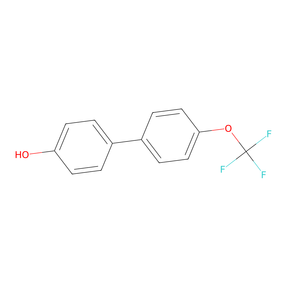 4-(4-Trifluoromethoxyphenyl)phenol molecular structure, CAS 173025-79-1