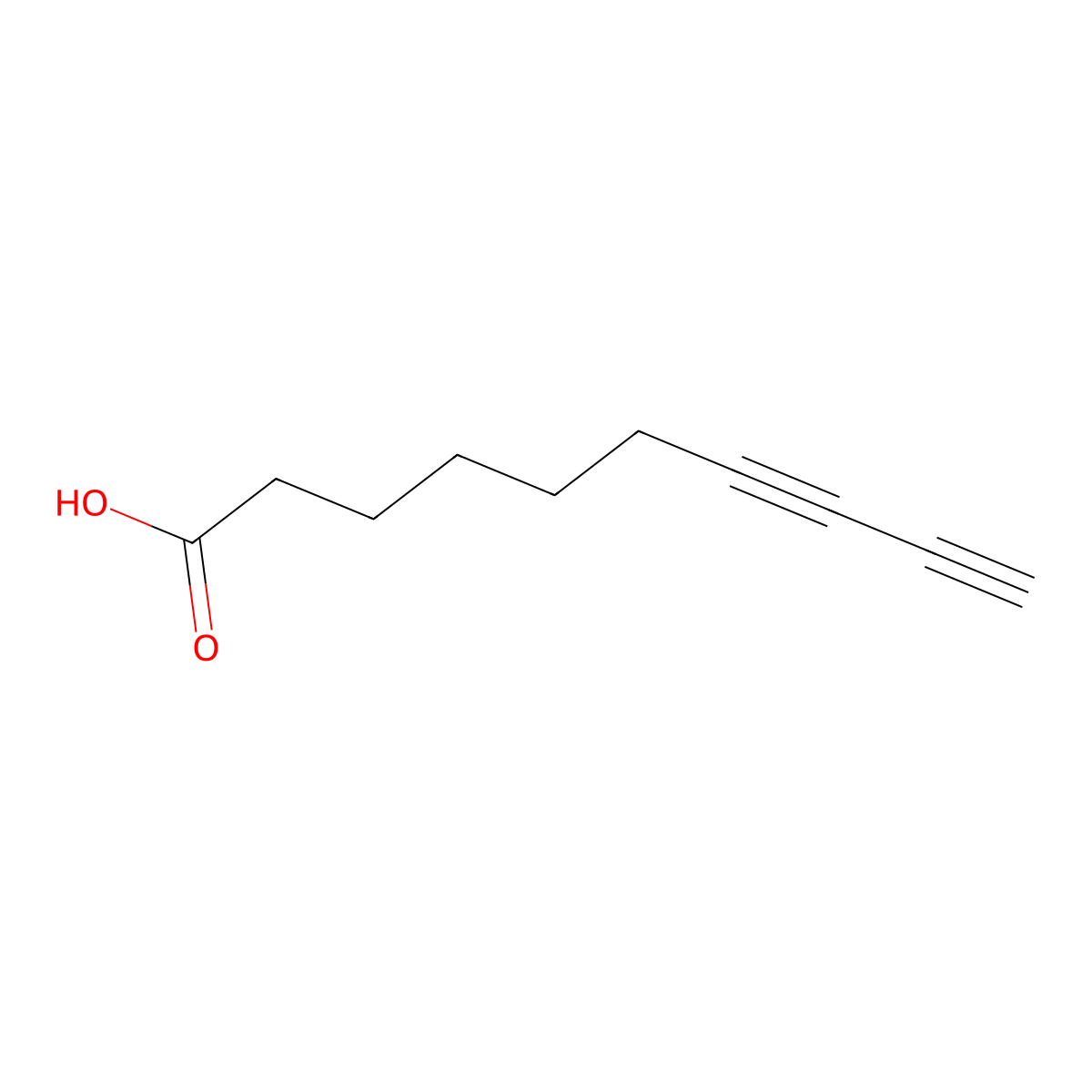 Deca-7,9-diynoic acid molecular structure, CAS 173030-27-8