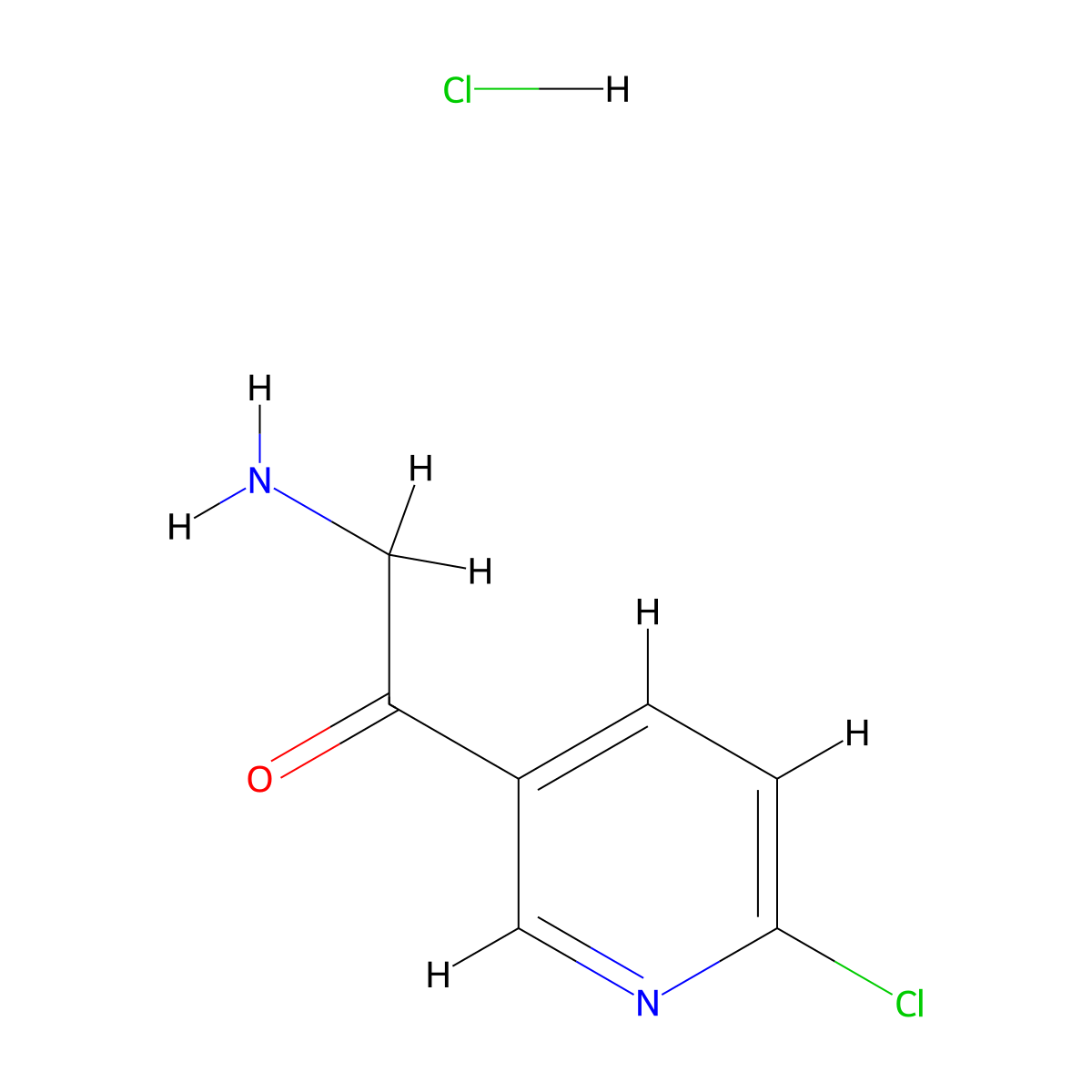 2-Amino-1-(6-chloropyridin-3-yl)ethan-1-one hydrochloride molecular structure, CAS 173038-55-6