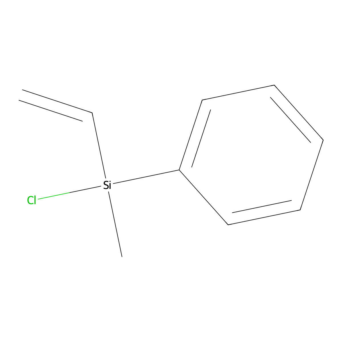 Vinylmethyl(phenyl)chlorosilane molecular structure, CAS 17306-05-7