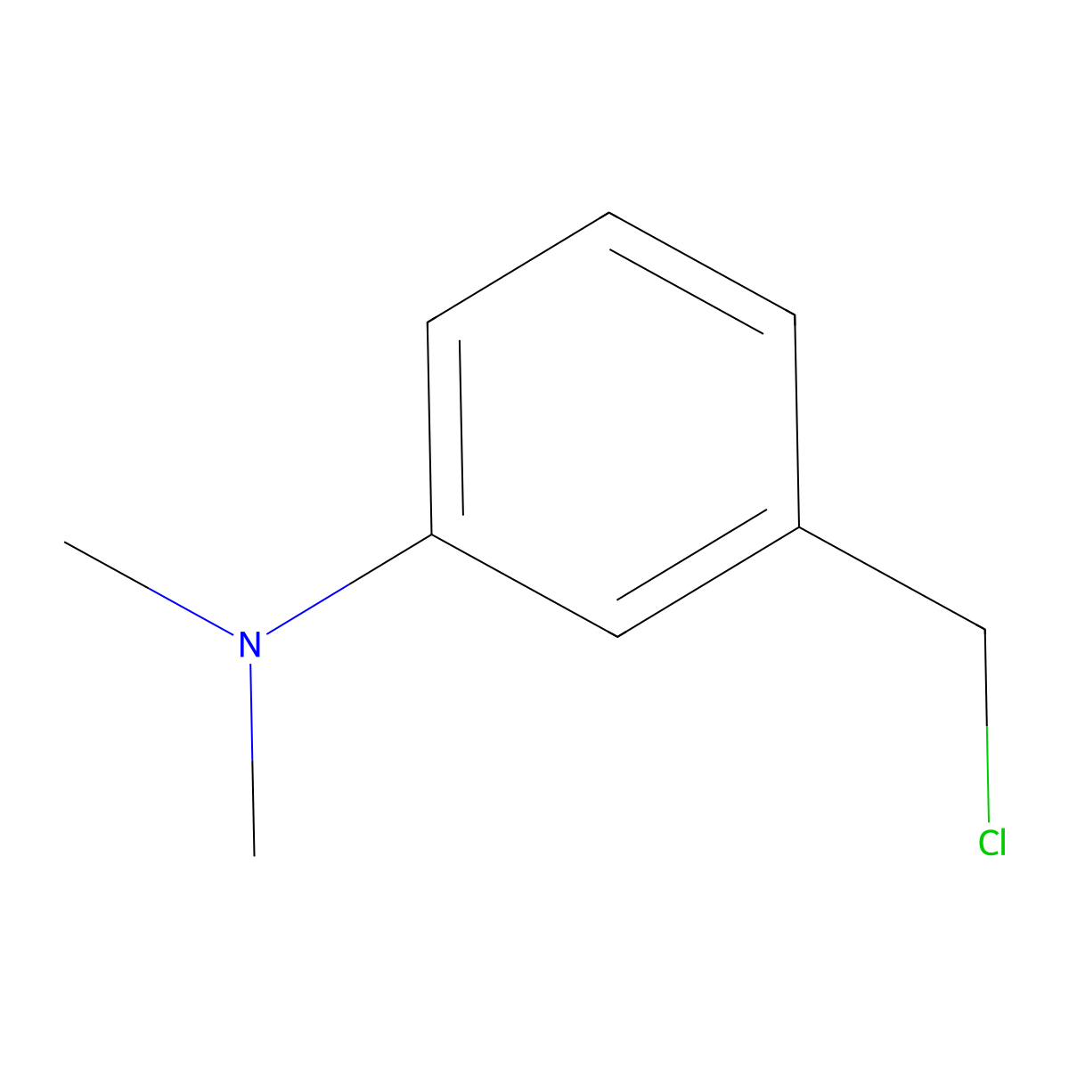 3-(chloromethyl)-N,N-dimethylaniline molecular structure, CAS 173069-81-3