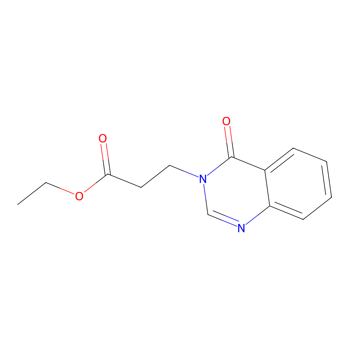 ethyl 3-(4-oxoquinazolin-3(4H)-yl)propanoate molecular structure, CAS 173070-44-5