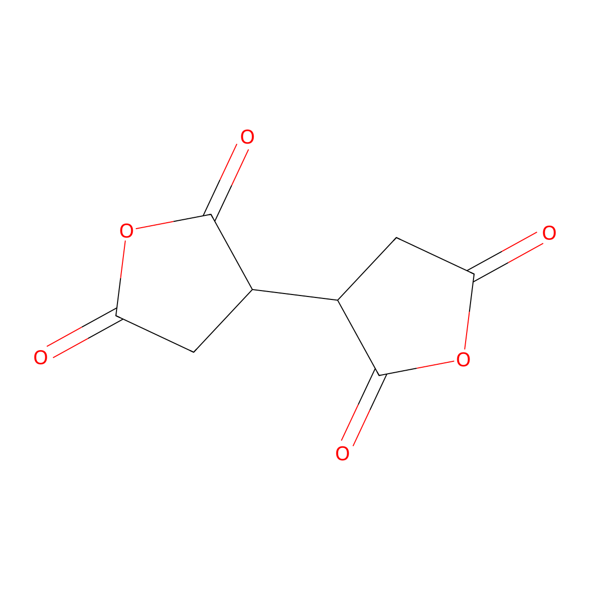meso-Butane-1,2,3,4-tetracarboxylic Dianhydride molecular structure, CAS 17309-39-6
