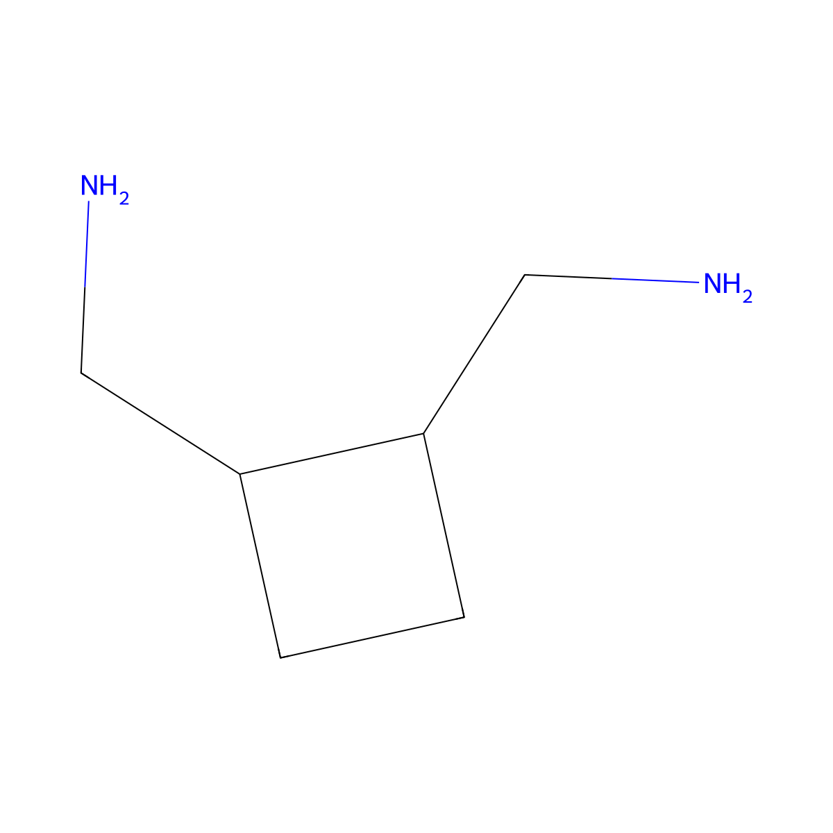 [(1R,2R)-2-(Aminomethyl)cyclobutyl]methylamine molecular structure, CAS 1731-23-3