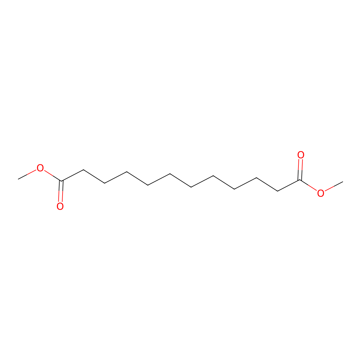 Dimethyl dodecanedioate molecular structure, CAS 1731-79-9